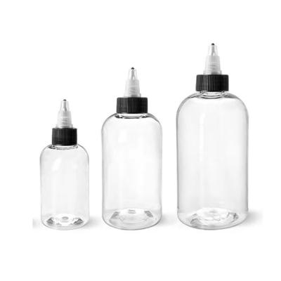 China OEM Cosmetic Clear Shampoo Packing Bottle ACP PET Hair Oil Dropper Bottle 1oz-33oz for sale