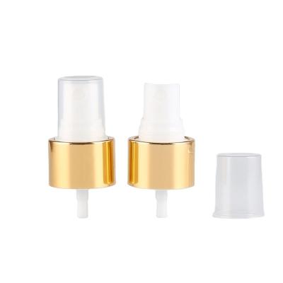 China Non the shinny puddle the gold silver factory price wholesale aluminum perfume sprayer and white aluminum mist sprayer 24/410 for sale