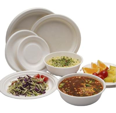 China Custom Disposable Paper Bowl Food Box Catering Soup Cup Salad Bowl Eco Friendly Packaging Disposable Paper Container for sale