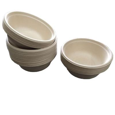 China Disposable Recyclable Round Bowl Sugar Cane Biodegradable Tableware Set Eco-friendly Microwavable for sale