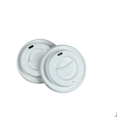 China Biodegradable Biodegradable Sugarcane Bagasse Fiber Compostable Lids For Coffee Cup Disposable Paper Cups for sale