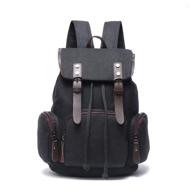 China PORTABLE factory custom canvas increasing travel backpack large capacity vintage laptop backpack waterproof durable for men for sale