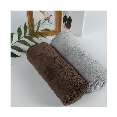 China Super Durable Water Absorbency Drying Turban Wraps Towel Pet Plush Microfiber Cleaning Cloth Towel for sale