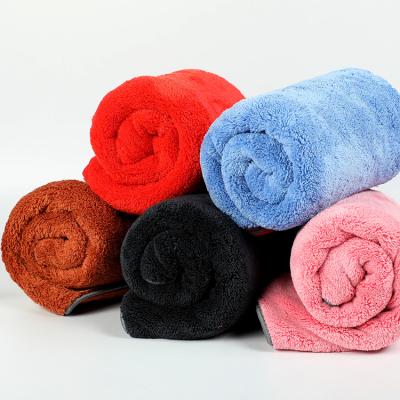 China Car Wash Cleaning 1PK Fleece Microfiber Towel Coral Car Detailing Microfiber Car Wash Quick Dry Cleaning Towel for sale