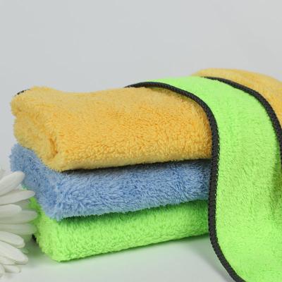 China Car Wash Factory Clean Microfiber Cleaning Drying Seat Cover in Black Yiwu 1200Gsm Microfiber Towel Edgeless Car Wash for sale