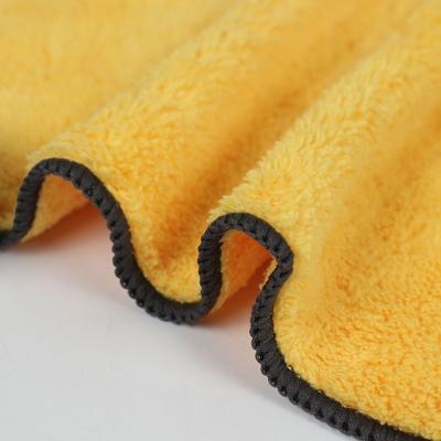 China Gsm 50X80 Cover 1200 Clean Microfiber Seat Car Wash Factory Microfiber Cleaning Drying Towel for sale