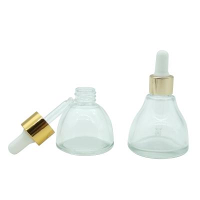 China High Transparency 1oz Glass Bottle With 30ml Eye Dropper Eye Serum Dropper Bottle With Haodexin Dropper for sale