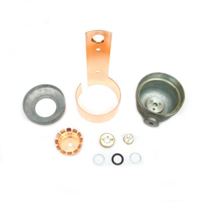 China Copper+ Alloy+Kirsite Red Aluminum Plum Blossom Deck Lower Conductive Claw Plate Pressure 12 Equalizing Hood Nested In The Base Of Fuse Cartridge for sale