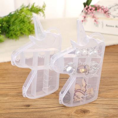 China Factory sale 10pcs/lot Unicorn Plastic storage box creative storage box dustproof storage box for sale