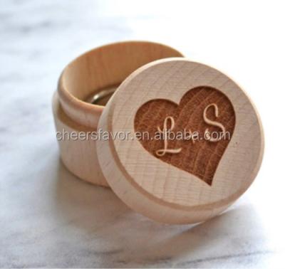 China Wooden Creative Wedding Jewelry Box /Diamond Ring Wooden Box for sale