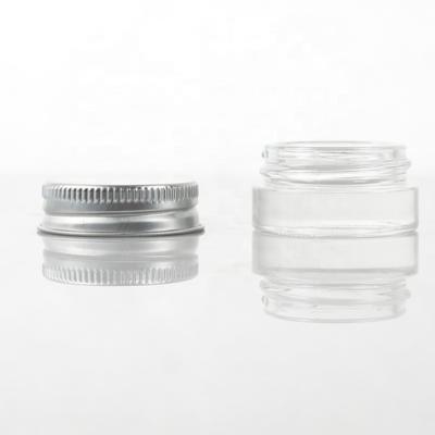 China Small 5g 7g 9g Concentrate Food Wax Popular Rosin Kid Proof Glass Jar With Heavy Duty Double Dome CR Lid Bottle for sale