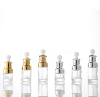 China High quality Ess personal care brand20 30ml thick bottom scented body oil dropper serum glass bottle pipette face care with 20mm screw mouth for sale