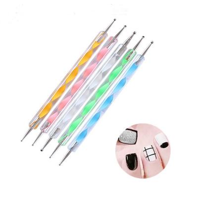 China New Arrival Acrylic Double-Ended Nail Art Tip Dot Painting Manicure Kit Embossing Stylus for Pen Painting Dotting Tool for sale