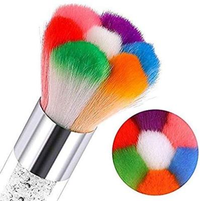 China Colorful NAIL Nail Dust Brush Remover Remover For Acrylic UV Nail Gel Nail Art for sale