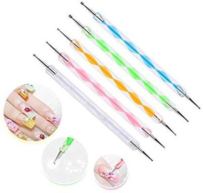 China 5pcs Nail Dotting Tool Kit for Nail Art Stylus Painting Design Embossing Pe for sale