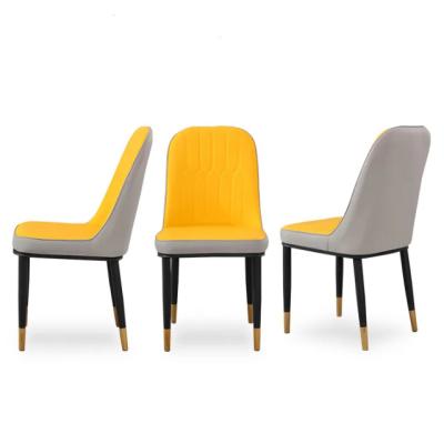 China Wholesale Removable Cover Leather Dining Chairs Music Dining Room Upholstered Living Room Dining Chairs Hotel Chairs for sale