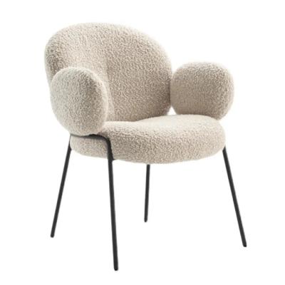 China Modern Design Bukele Fabric Luxury Nordic Living Room Furniture Dining Chairs for sale