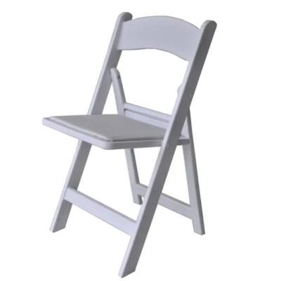 China Wedding Modern Premium Outdoor Wholesale Event Folding Chair Garden Chair White Resin Plastic Plastic Folding Chair for sale