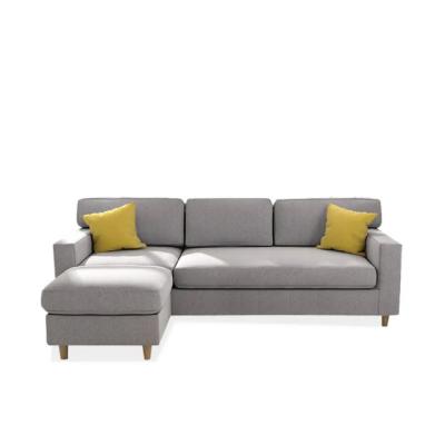 China Modern simple living room sofa leisure sofa bed fresh and high quality sofa set furniture combined fabric L-shaped sofa for sale