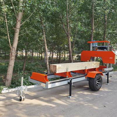 China CE Certificate Horizontal Portable Sawmill Chainsaw Cutting Wood Band Saw Machine For Sale for sale