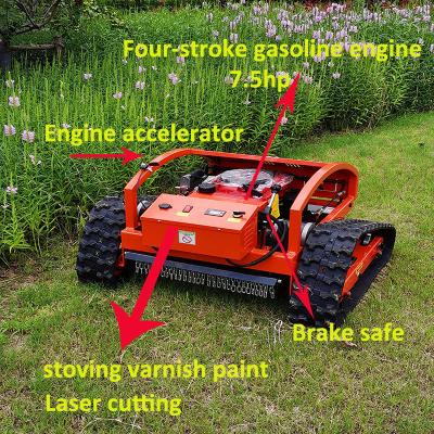 China Building Material Shops Mower Blades Lawn Mower Robot Battery Wireless Remote Control Automatic Mower Type for sale