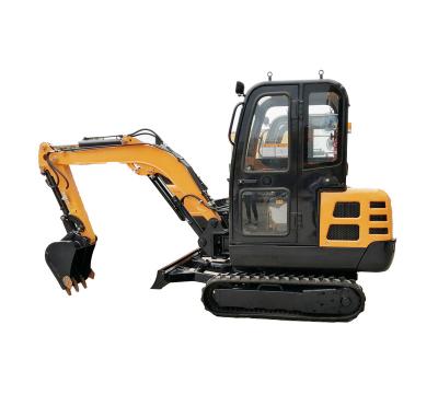 China Construction Material Shops 2.5ton Hydraulics Mini Crawler Excavator Closed Cabin New Mini Excavator Machine For Sale for sale