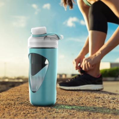 China Bpa Viable Logo Gym Plastic Protein Shaker Free Custom Drink Bottles for sale