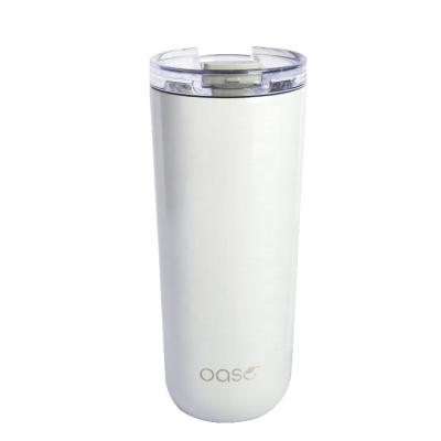 China Fashion Sustainable New Design Insulates Double Wall Stainless Steel Coffee / Tea Tumbler With Lid for sale