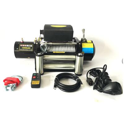 China AUTOMATIC 12v 12000lb 4x4 electric winch with remote for sale