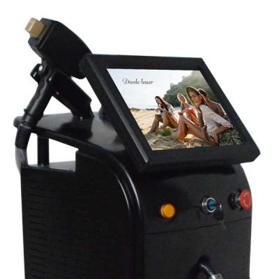 China Triple Diode Laser 808 Nm Wavelength Special Tongue Hair Removal Physiotherapy With Big Spot for sale