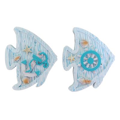 China Customized Cute Eco Friendly Polyresin 3d Fish Santorini Souvenir Fridge Magnet for sale