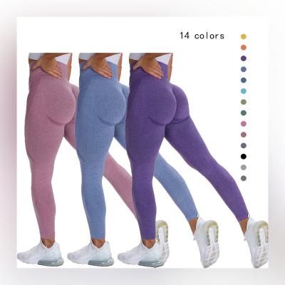 China Seamless fitness sports leggings crac! crack! Gym Antibacterial Custom Running Yoga Workout Butt for sale