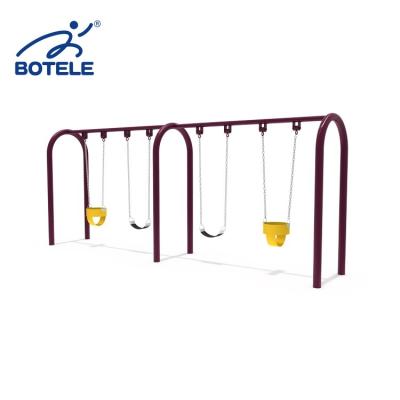 China Popular Amusement Zone Kids Outdoor Swing Garden Swing for sale