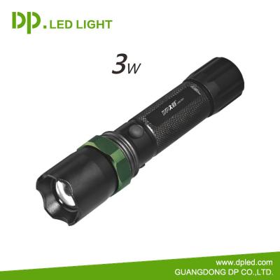 China Protable LED Flashlight Camping Tactical Torch 18650 Rechargeable With 3 Modes for sale