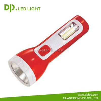 China ABS plastic multifunctional best price plastic flashing mini led rechargeable torch warning flashlight geepas light for sale