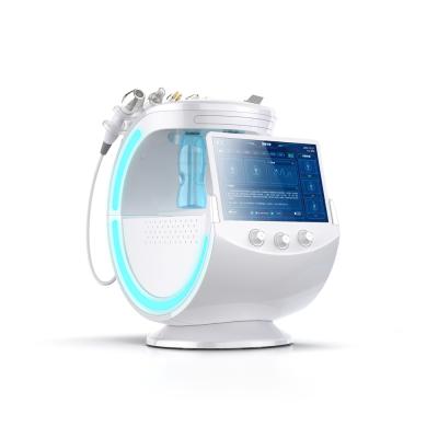 China Skin Tightening Micro Bubble Facial Deep Cleansing 7 In 1 Ice Blue Smart Skin Management Beauty Machine for sale