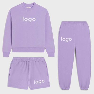 China Breathable Hooded Sweatshirts Tracksuits Women's Casual Jumper Jumper Pullover Tops Track Pants Tracksuits Loose Two Piece Set Loose Fit Female for sale