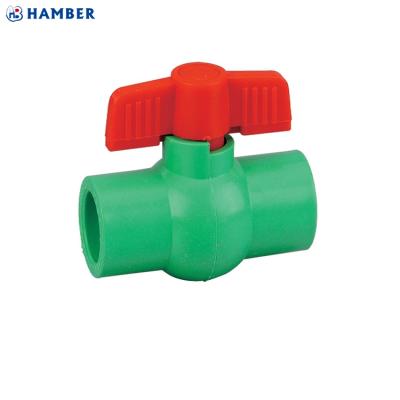 China Home Kitchen HB-V-007 PPR Plumbing Water Valves All-Plastic Plastic Ball Valve for sale