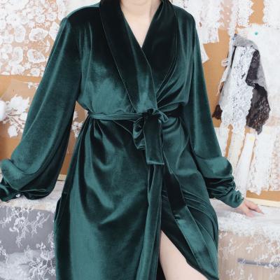 China Beta High Quality Cotton Pajamas Thermal Luxury Women Autumn Bathrobe Sleepwear Pijamas Wedding Thermal Pajamas for sale