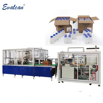 China Automatic Food Crate Packing Machine Carton Transfer Filling And Sealing Machine for sale