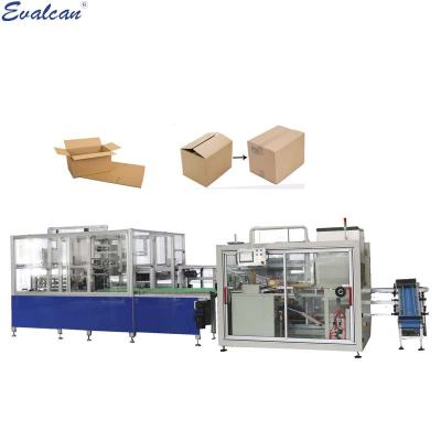 China Food Cardboard Folding Cardboard Box Forming Filling And Sealing Machine for sale