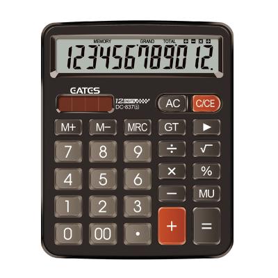 China Convenient New Design 12 Digits Solar Battery Power Financial Electronic Desktop Calculator for sale