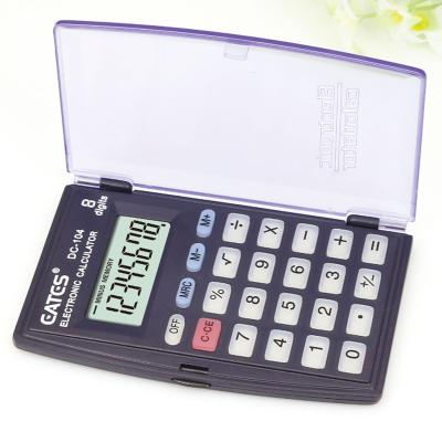 China Convenient Promotional 8 Digit Electronic Calculator Button Cell Battery Power Calculator for sale