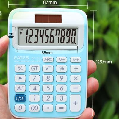 China Mini Size Korean School Supplier Promotional Gift 10 Digit Calculator Cute Small Size Colorful Mini Calculator for sale