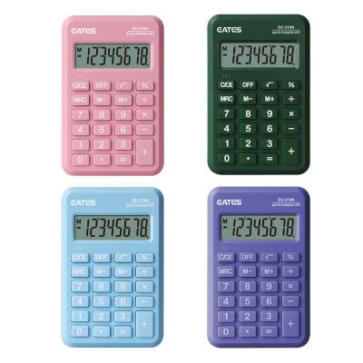 China Mini Calculator Advertising Candy Color 8 Digit Small Size Cute Cheap Promotional Calculators for sale