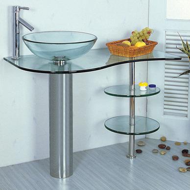 China Bathroom Easy Clean Wash Basin Sink Glass Bowl In Hangzhou, Wash Basin for sale