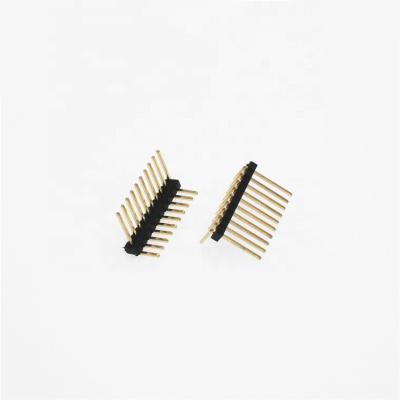 China High Quality Pitch 1.27mm Vertical Single Row 1x10 Position Connector Header PCB Board Application Pin Application Pin Type Gold Plating PCB Board for sale