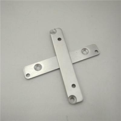 China Small stamped aluminum brackets, Custom metal stamping parts with countersink holes for sale