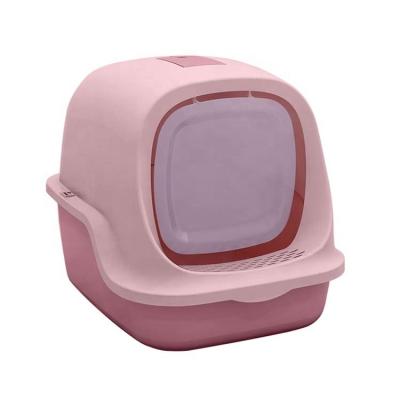 China Best Viable Cat Litter Boxes 2020 Flip Top Large Cat Toilets Fully Enclosed for Self Cleaning for sale