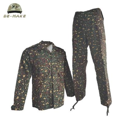 China Cotton 2021Polyester Anti-Static 65/35 Custom Military Uniform Customized Twill Anti-Tear BDU Army Ghana Camouflage Uniform For Men for sale